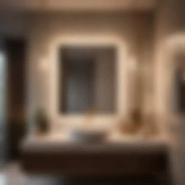 Sophisticated Bathroom Lighting Design Luxurious Glass Light Fixture in Contemporary Bathroom Setting