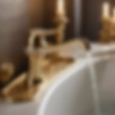 Luxurious Gold-plated Bath Faucet