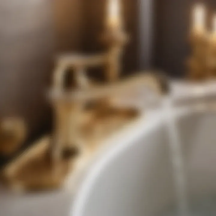 Luxurious Gold-plated Bath Faucet