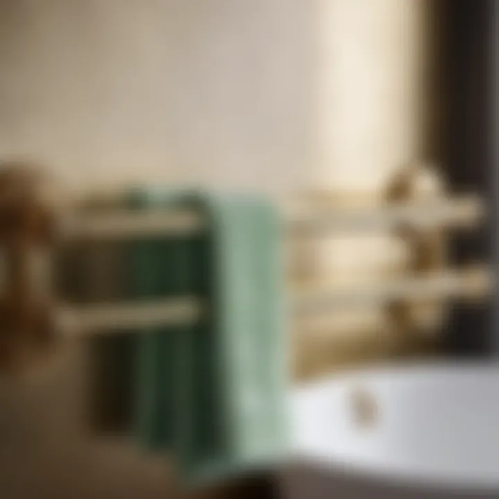 Exquisite Gold Towel Rack Setting
