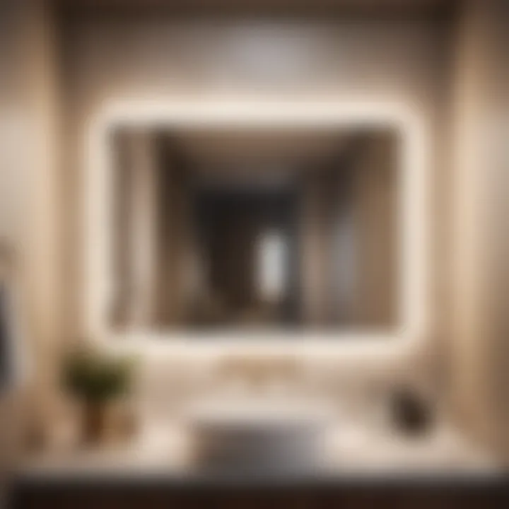 Stylish gooseneck bathroom vanity light illuminating chic bathroom decor