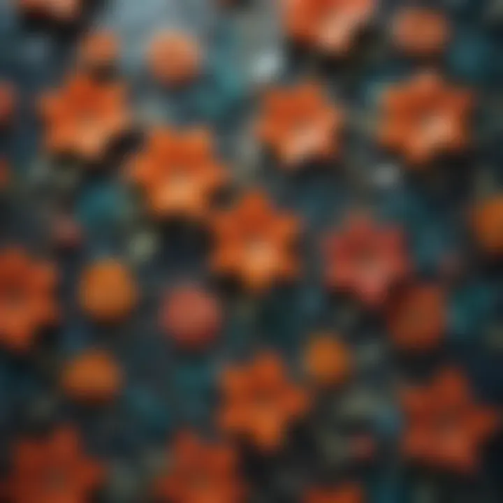 Gorgeous floral mosaic tile design for bathroom
