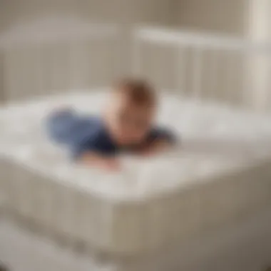 Safety Features of Graco Foam Crib Mattress Illustration of safety features incorporated in the Graco foam crib mattress.