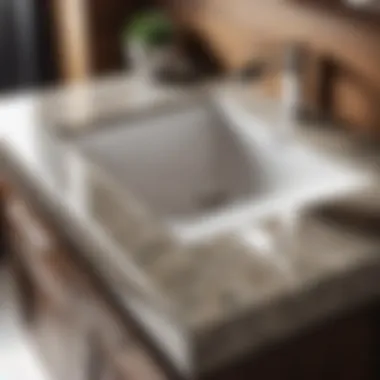 Granite: Timeless Elegance Elegant granite bathroom vanity top