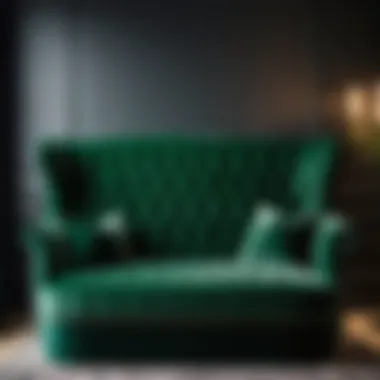 Sumptuous Green Bedroom Bench with Velvet Upholstery Green Bedroom Bench with Plush Velvet Upholstery
