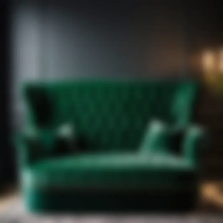 Sumptuous Green Bedroom Bench with Velvet Upholstery Green Bedroom Bench with Plush Velvet Upholstery