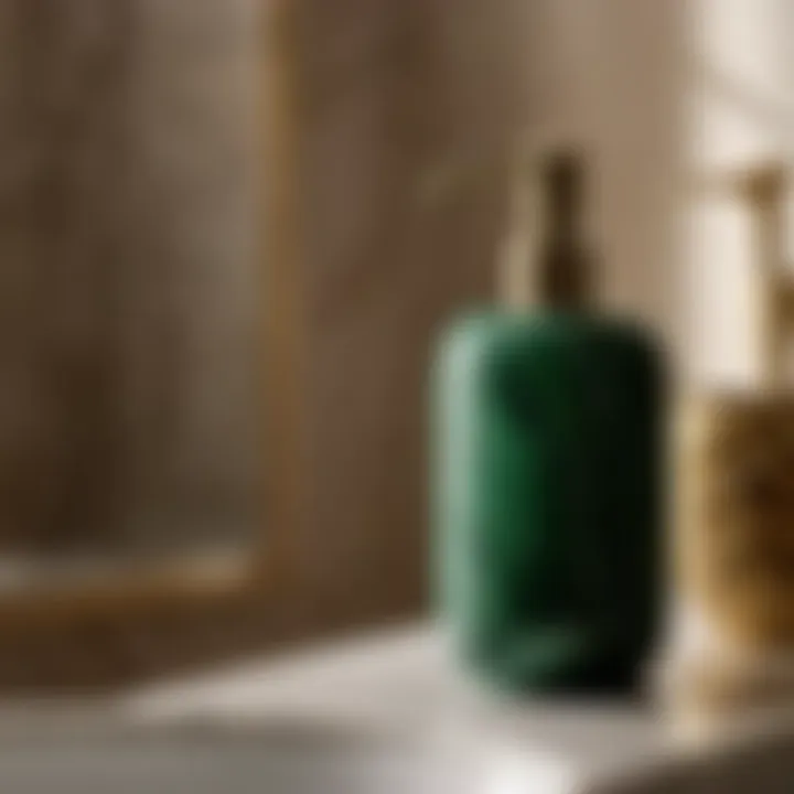 Luxurious Green Marble Soap Dispenser