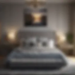 Grey Couch as Focal Point in Bedroom