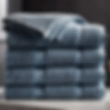 Grey Herringbone Bath Towels