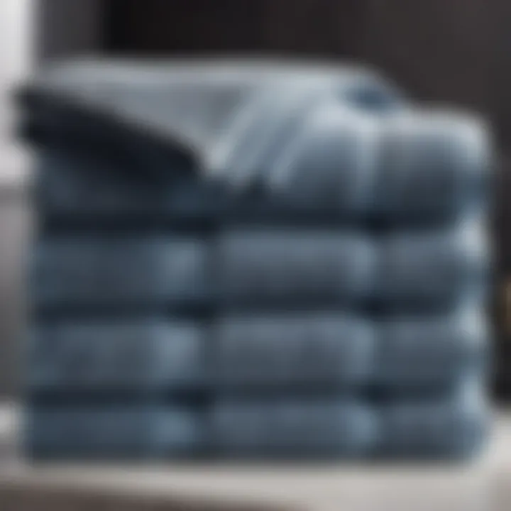 Grey Herringbone Bath Towels