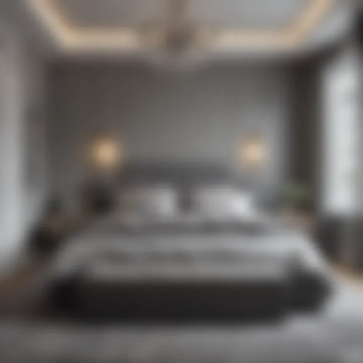 Cozy Grey Bedroom with Accents Cozy grey bedroom with decorative accents