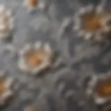 Subtle Elegance: Floral Motif Grey Wallpaper Elegant grey wallpaper with floral motif