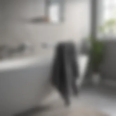 Elegant GROHE towel holder in a modern bathroom setting