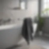 Stylish Towel Holder by GROHE Elegant GROHE towel holder in a modern bathroom setting