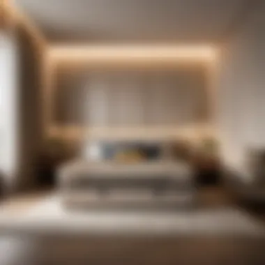 Guest bedroom setup featuring pull-out sofa bed with air mattress