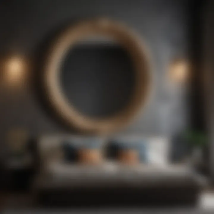 Modern wall decor ideas for guest bedrooms with unique textures