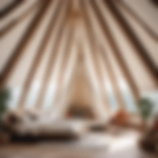 Elevated View of Hanging Teepee Bedroom
