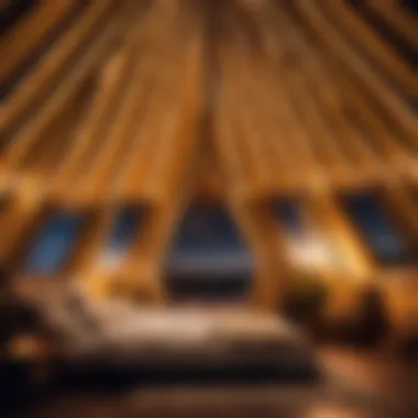 Nocturnal Tranquility Nighttime Ambiance in Hanging Teepee Bedroom