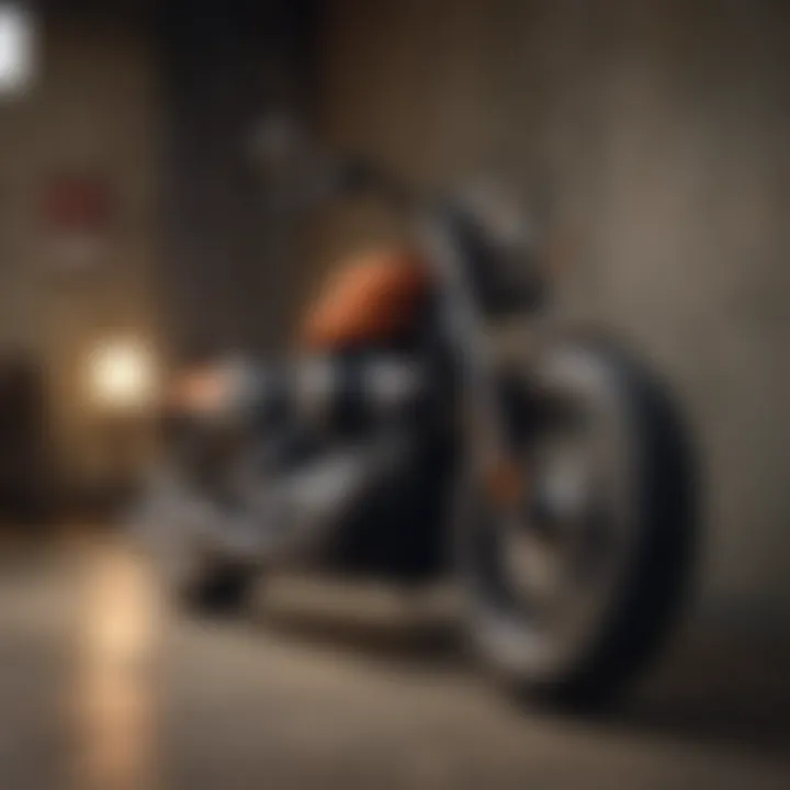Urban Chic Harley Davidson Wall Art Decor Harley Davidson themed wall art with gritty urban backdrop