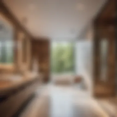 Installing heated floors in a modern bathroom