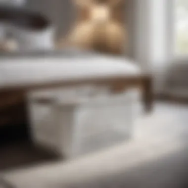 Sleek and Modern Design Sleek and modern under bed laundry basket