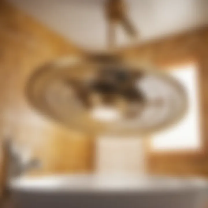 High-performance bath fan in action