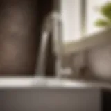 Elegance in Modern Design Elegant high spout faucet in a modern bathroom setting