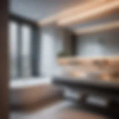 Sleek Ventilation Design Modern bathroom with sleek ventilation design