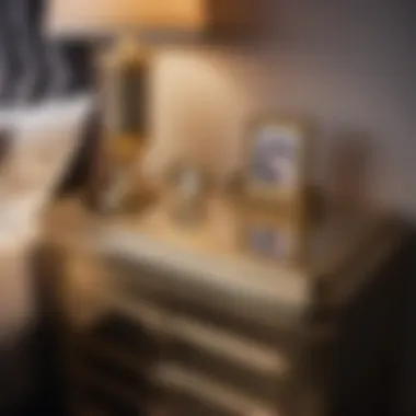 Opulence in Detail: Hollywood Glam Bedside Table Elegant Hollywood Glam Bedside Table