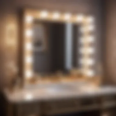 Reflections of Luxury: Hollywood Glam Vanity Mirror Chic Hollywood Glam Vanity Mirror
