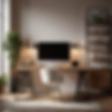 Minimalistic and sleek home office design