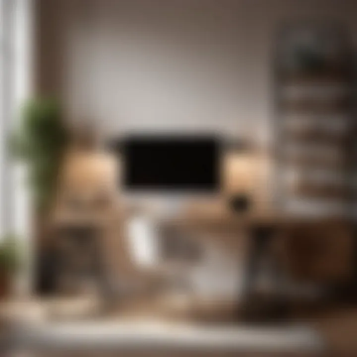 Minimalistic and sleek home office design