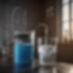 Illustration of a water filtration system setup