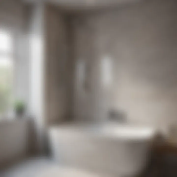 Final Installation of Bathtub Shower Combo Completed bathtub shower combo installation showcasing design and functionality