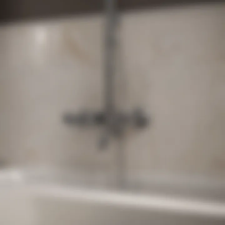 Plumbing Integration in Bathtub Shower Combo Close-up view of plumbing integration in a bathtub shower setup