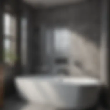 Aesthetically pleasing bathtub shower combo installation