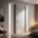 Elegant bedroom door showcasing modern design
