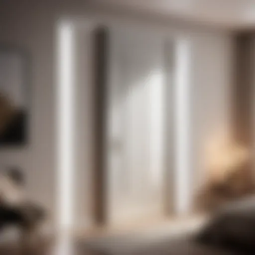 Elegant bedroom door showcasing modern design