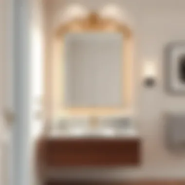 Elegant IKEA bathroom cabinet mirror in a modern setting