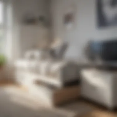 Smart Storage Solutions Functional IKEA bedroom couch with storage
