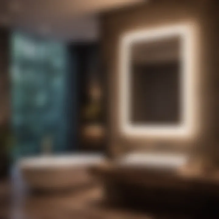 Illuminating Your Space with Style Illuminate your space with style using framed LED bathroom mirror