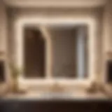 Elegant Vanity Light Fixture Elegant Vanity Light Fixture in a Luxurious Bathroom