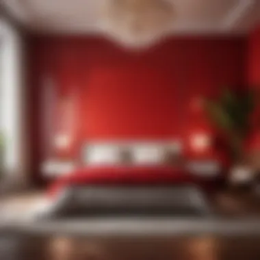 Emotional response to red bedroom decor