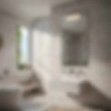 Modern in-wall bathroom fan showcasing sleek design and functionality