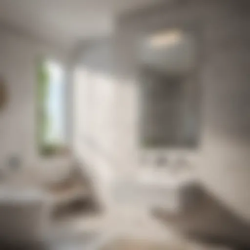 Modern in-wall bathroom fan showcasing sleek design and functionality