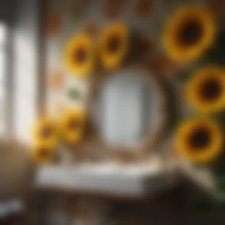 Color Palette Inspired by Sunflowers Color palette inspired by sunflowers for a bathroom