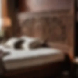 Exquisite Indian Carved Wooden Bed
