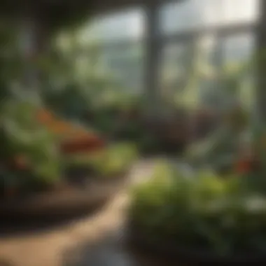 A healthy indoor garden featuring various insect-eating plants.