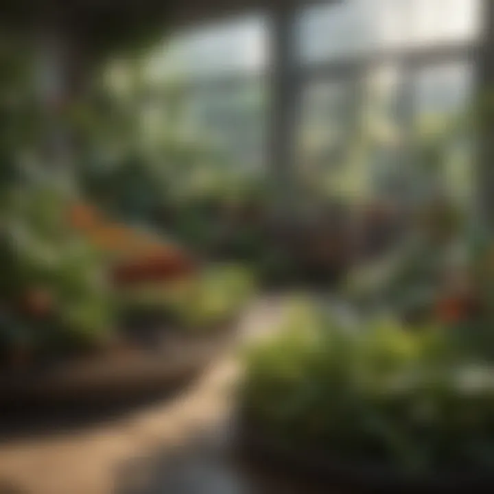 A healthy indoor garden featuring various insect-eating plants.
