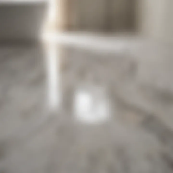 Marble-Inspired Laminate Flooring Elegant bathroom with marble-inspired laminate flooring